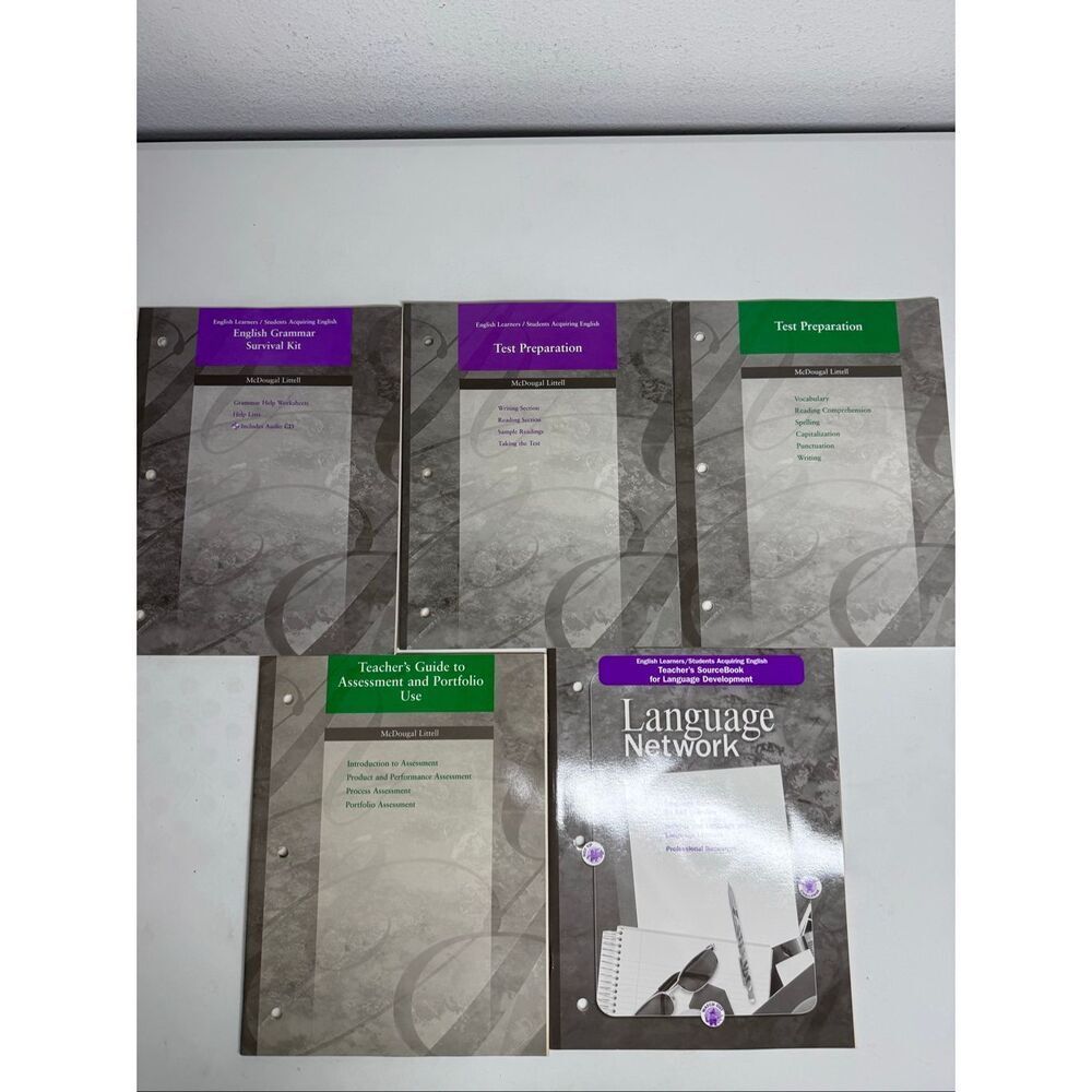 McDougal Littell Language Network ESL Teacher Books Lot of 5